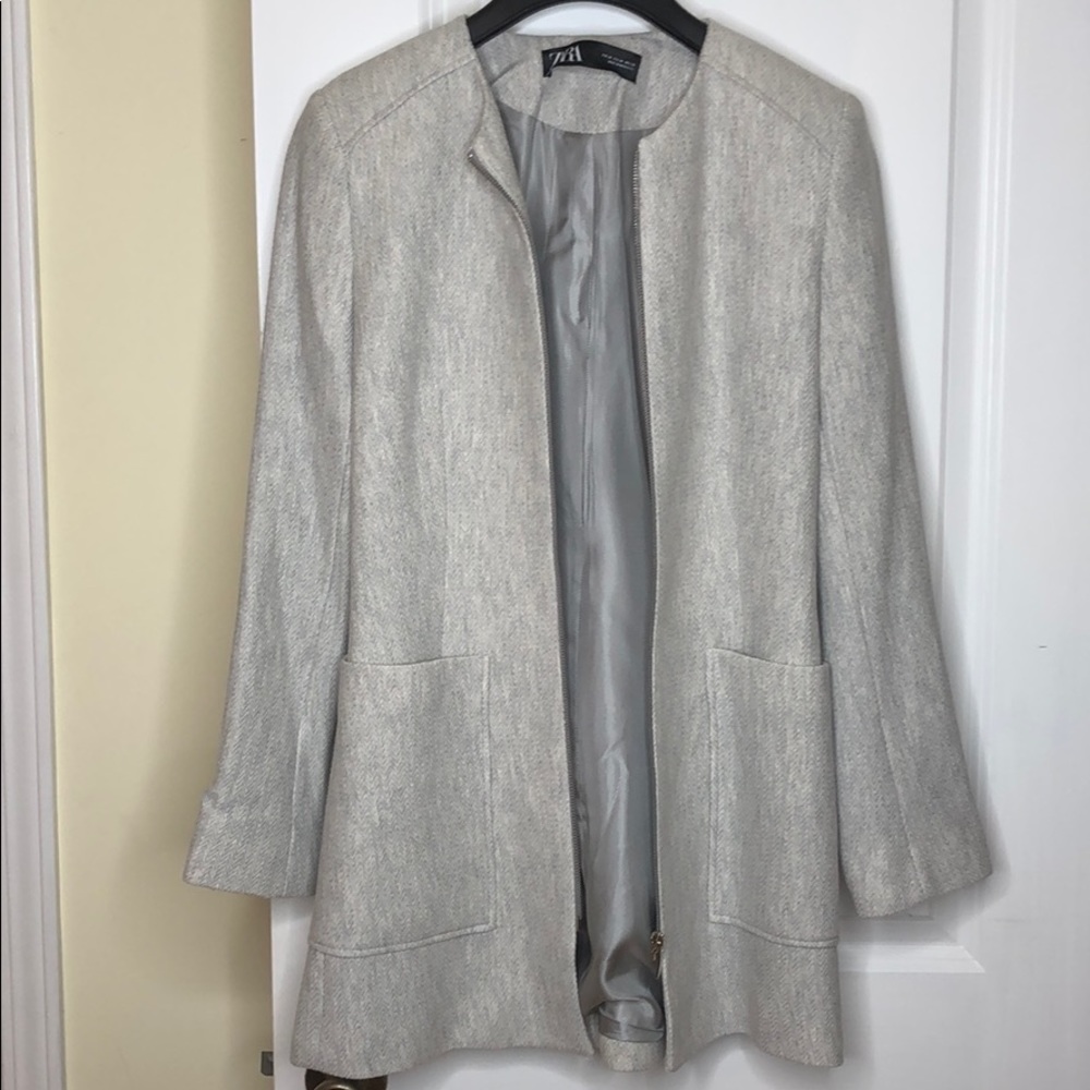 Zara Grey Coat medium